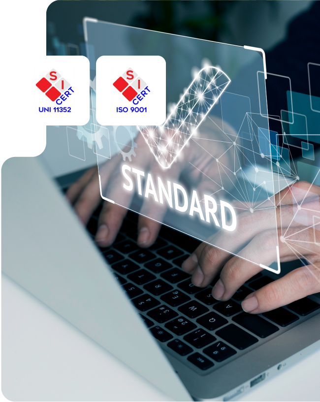 Quantum Srl certificazioni UNI 11352 ISO 9001